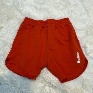 Ouber Men's casual Athletic Shorts small no liner 4” inseam Red